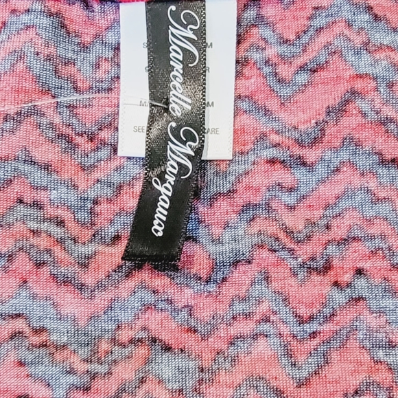 Wrap Dress, Red and Black, Marcelle Margaux size Small - Picture 4 of 7